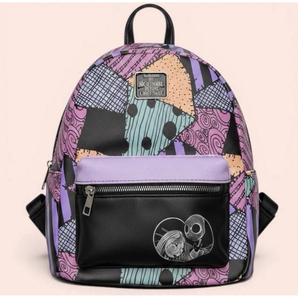 Disney Bioworld Nightmare Before Christmas Mini Backpack Jack Sally Rare